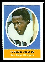 1972 Sunoco Stamps      565     Deacon Jones